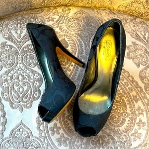 Coach open-toe heel, size 7.5